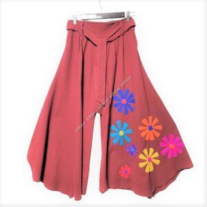 Cotton Capri Pants Wide Leg Culottes -NEW!